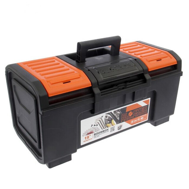ящик для инструмента BLOCKER Boombox 19 480x268x236мм черный оранжевый