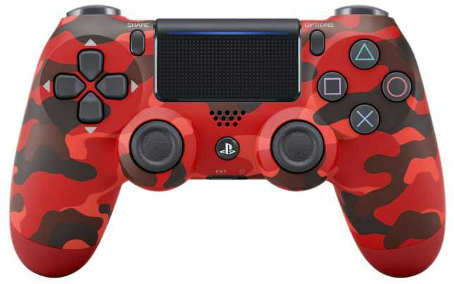 Геймпад Sony DualShock 4 v2 красный камуфляж (CUH-ZCT2E)