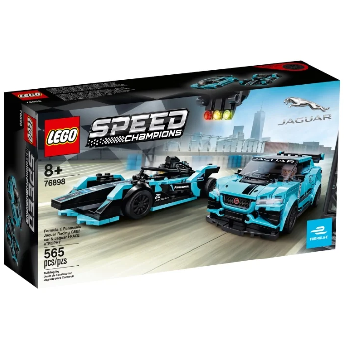 Конструктор LEGO Speed Champions 76898 Formula E Panasonic Jaguar Racing GEN2 car & Jaguar I-PACE eTROPHY