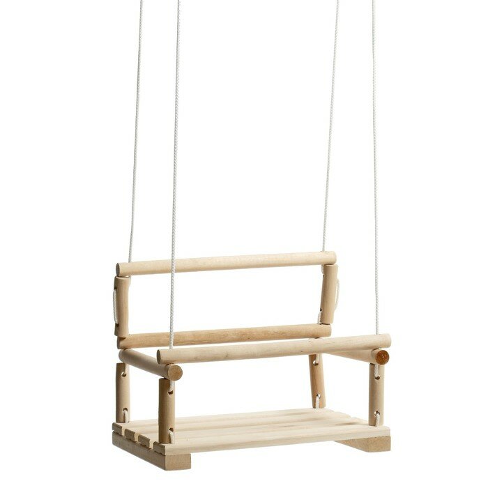 Добропаровъ Подвесное кресло деревянное, сиденье 30×40см - фотография № 6