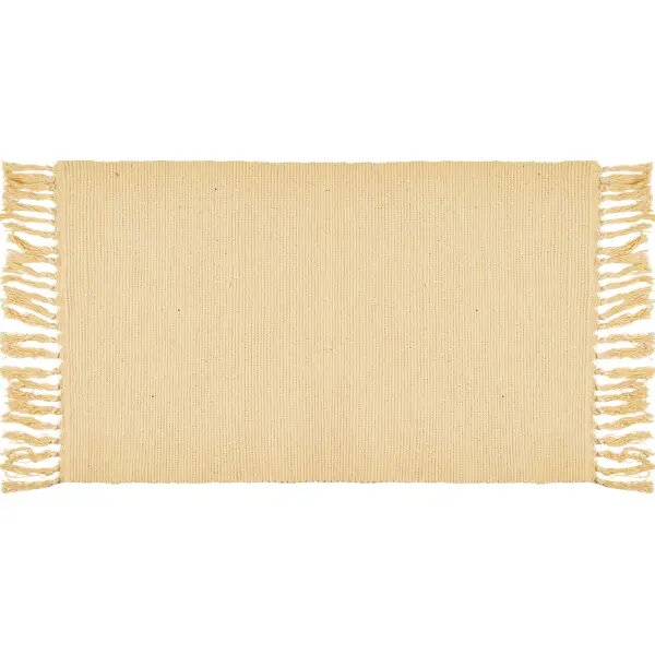 фото Коврик декоративный хлопок Solid Mat JBT-001-08 50x80 см цвет жёлтый