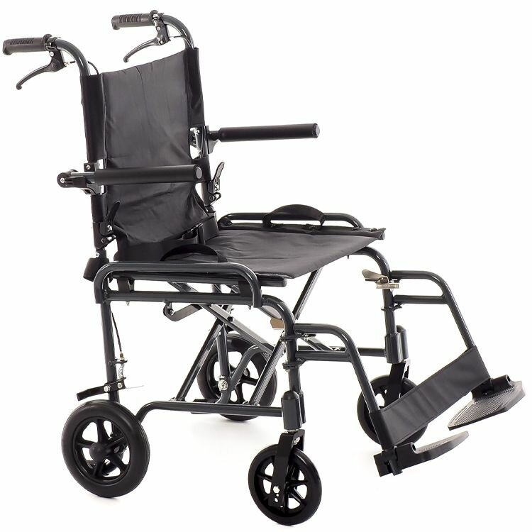 Кресло-каталка MET MK-280 (FS860LB) складная ширина сиденья 44 см, нагрузка 130 кг литые колеса