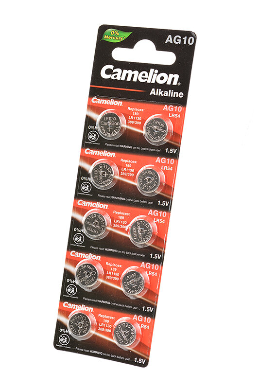 Camelion Батарейка Camelion AG10-BP10, 10шт