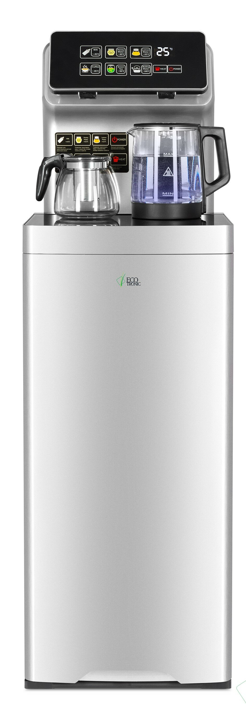 Кулер с чайным столиком Тиабар Ecotronic TB15-LER silver