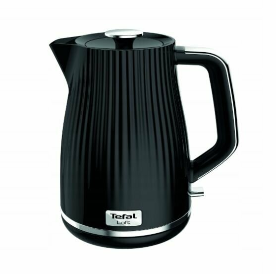 Чайник электрический Tefal Loft 2400W черный - фотография № 6