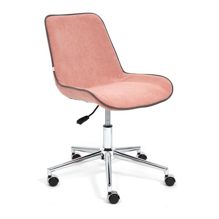 Кресло Style, флок/розовый/137