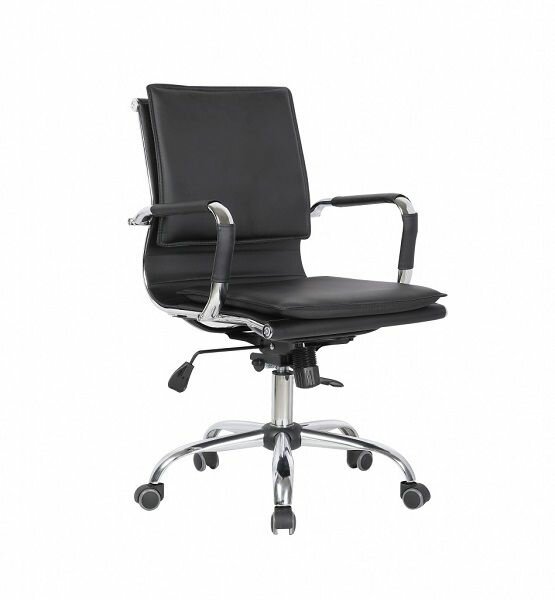 Офисное кресло College CLG-617 LXH-B для руководителя макс. нагрузка 120 кг металлический каркас регулировка высоты черный