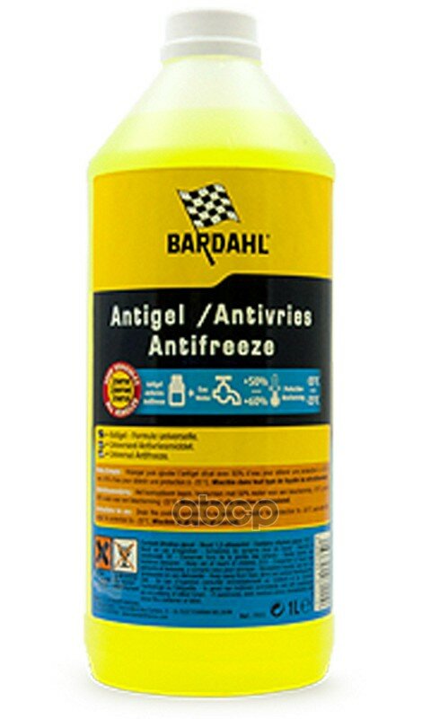 Engine Antifreeze Антифриз Концентрат G12+ Желтый, 1l Bardahl Bardahl арт. 7111