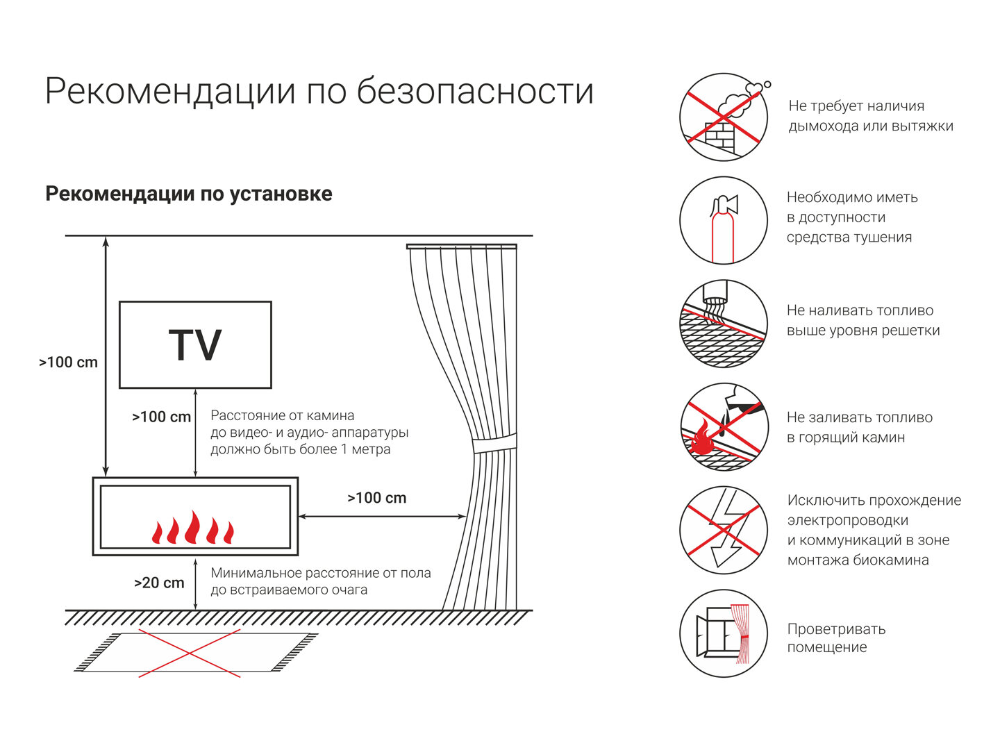 Биокамин LuxFire "Монро 1", настенный, белый, 920 мм, от 14 м2 - фотография № 7