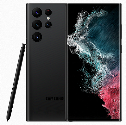 Смартфон Samsung Galaxy S22 Ultra (SM-S908B) 12/256 ГБ, черный фантом Global
