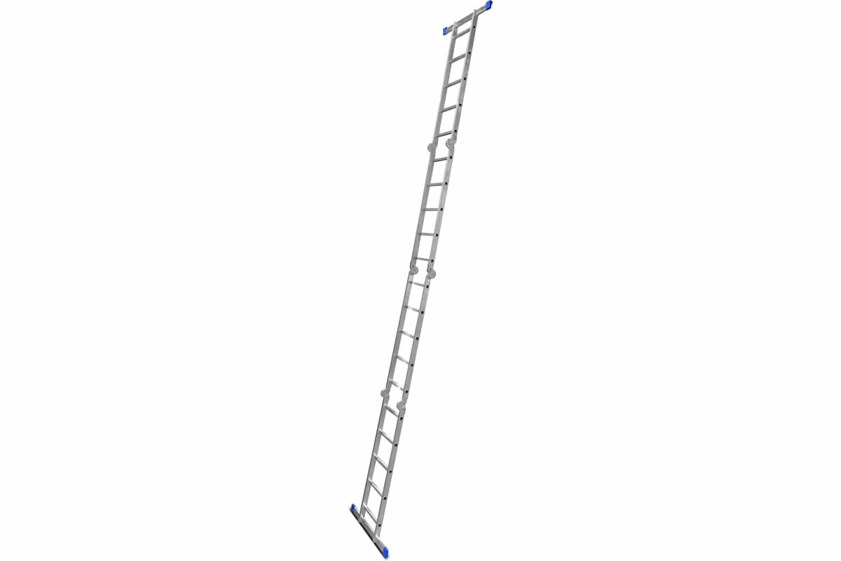 Алюминиевая лестница-трансформер LadderBel 4 секции по 5 ступеней LT455PROF - фотография № 4