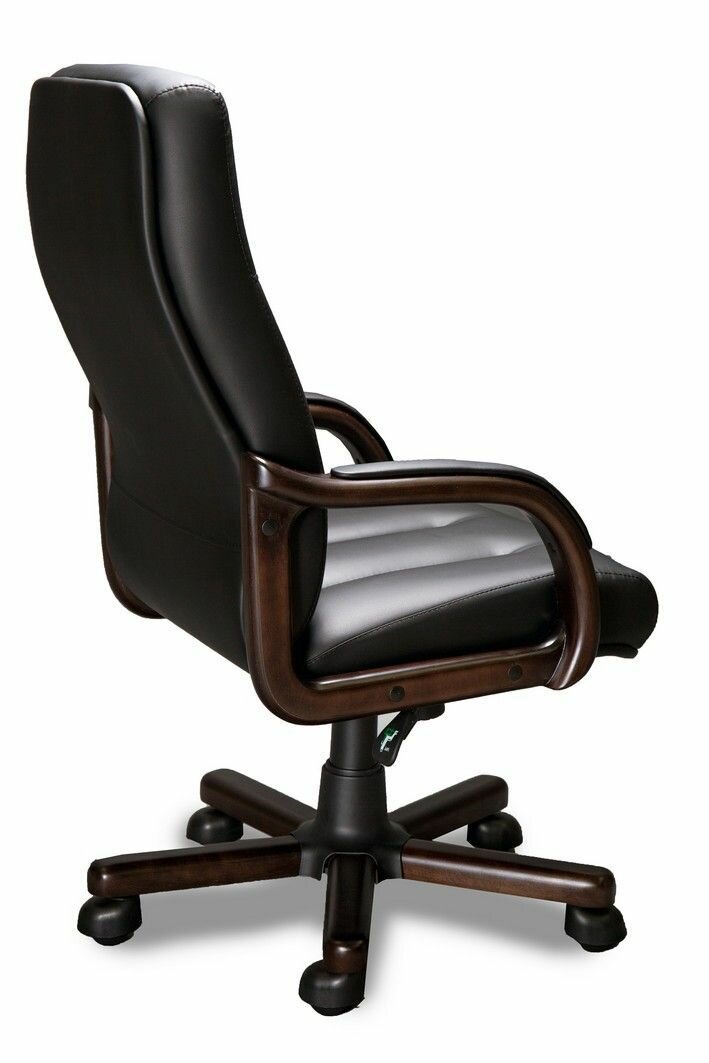 Компьютерное офисное кресло Мирэй Групп FORUM A LX,Кожа натуральная, Черное - фотография № 3
