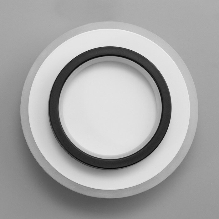 Бра "Кастиллио" LED 42Вт бело-черный d.20см - фотография № 1