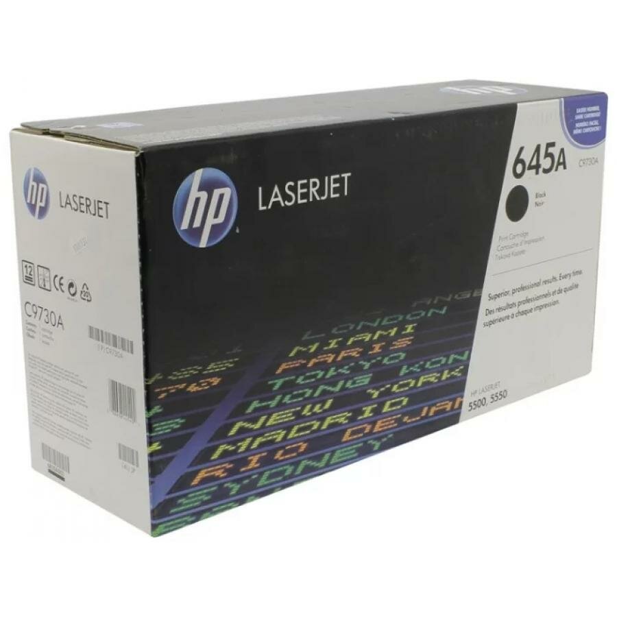 Картридж HP C9730A для HP 5500/5550dn/5550dtn/5550hdn/5550n, черный