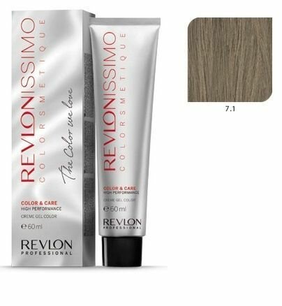 Стойкие красители Revlon Professional Revlonissimo Colorsmetique Краска для волос оттенок 7-1 (блондин пепельный)