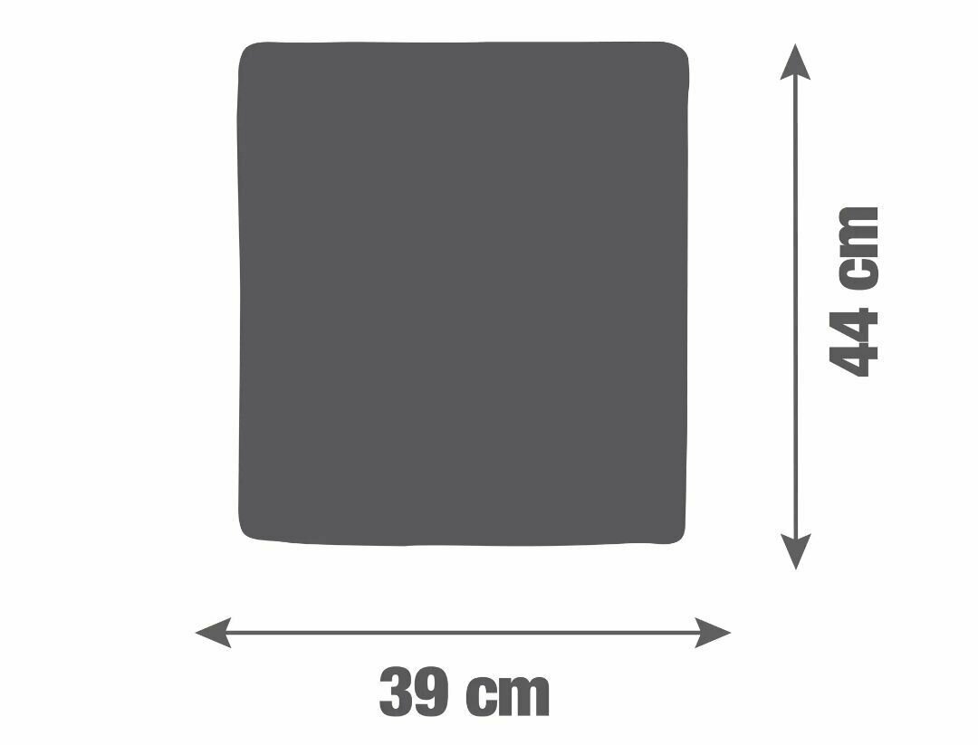 Подушка для садовой мебели Naterial Tech 44x39x6 см белый (комплект 2 шт) - фотография № 3