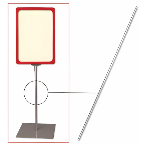 Трубка для сборки напольной стойки под рамку POS, высота 1200 мм, диаметр 9 мм, 290268