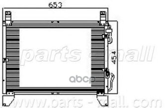 Pxncd012_радиатор Кондиционера! Ssangyong Rexton 2.7xdi 04> Parts-Mall арт. PXNCD012