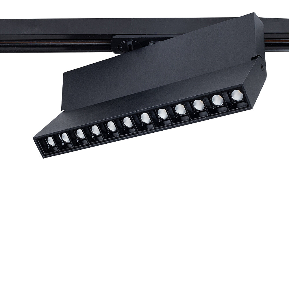 Трековый светильник Arte Lamp Flash A4572PL-1BK, Черный, LED
