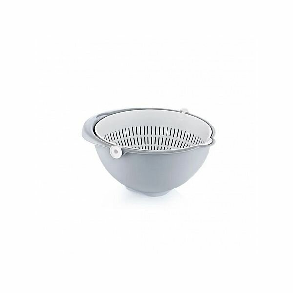 Дуршлаг AQUA 21см вращающийся HOBBY LIFE HL041312GR - фото №1