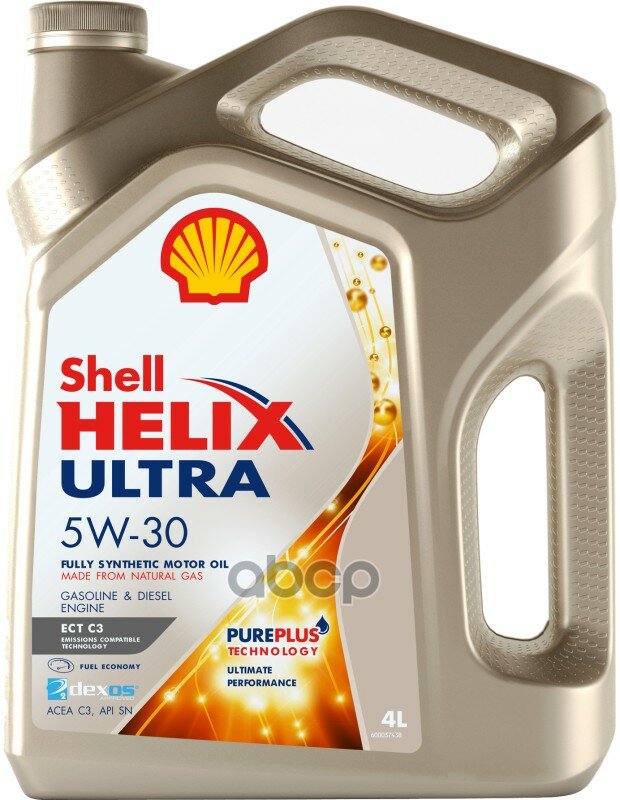 Shell Масло Моторное Синтетическое Helix Ultra Ect C3 5w-30, 4л