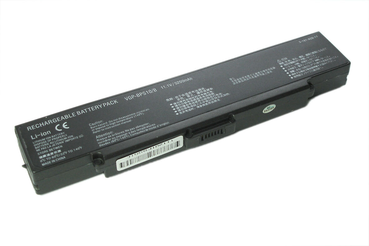 Аккумуляторная батарея VGP-BPS9 для ноутбука Sony Vaio VGN-CR, AR, NR 4400-5200mAh OEM