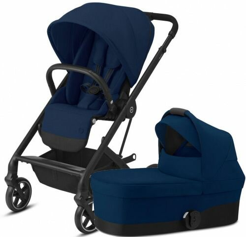 Cybex Balios S LUX | 2-в-1 (Navy Blue на шасси Black (с дождевиками))