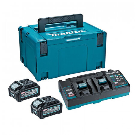 Makita Набор PSK XGT BL4040+DC40RB+Makpac 3 (191U04-0)