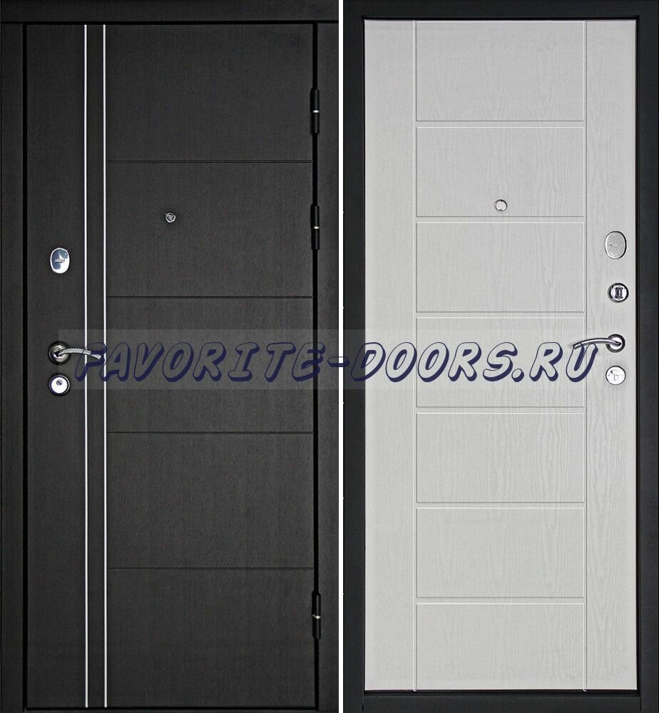 Входные двери в квартиру: Дверь Дверной континент Тепло-Люкс Белое Дерево Металлическая (Модификация: Базовая Сторона открывания: Левая Размер короба - 860*2050 мм)