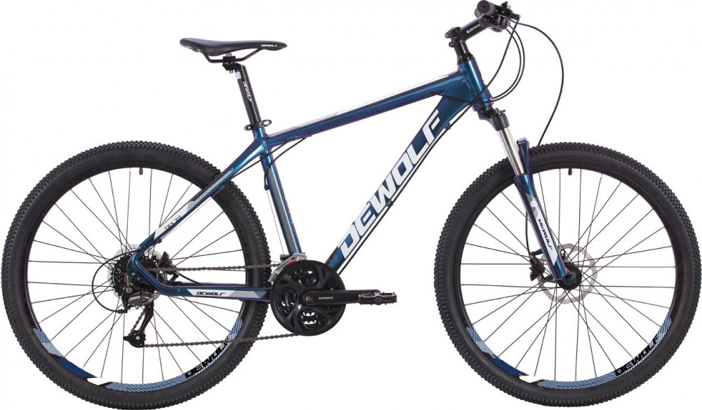 Велосипед DEWOLF TRX 30 (2022) chameleon blue/dark blue/white 18