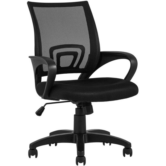 Кресло офисное стул груп TopChairs Simple, черное