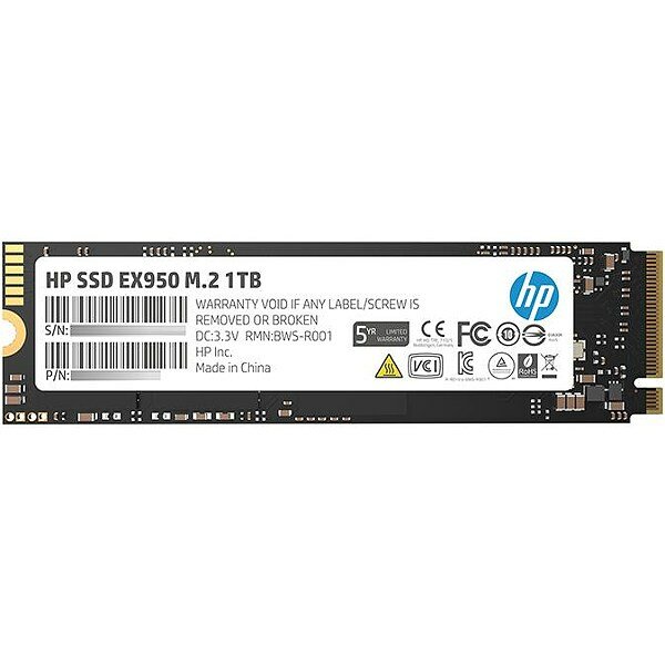 Накопитель SSD HP EX950 5MS23AA/PCI-E 3.0 x4/1 TB /Скорость чтения 3500МБайт/с Скорость записи 2900МБайт/с