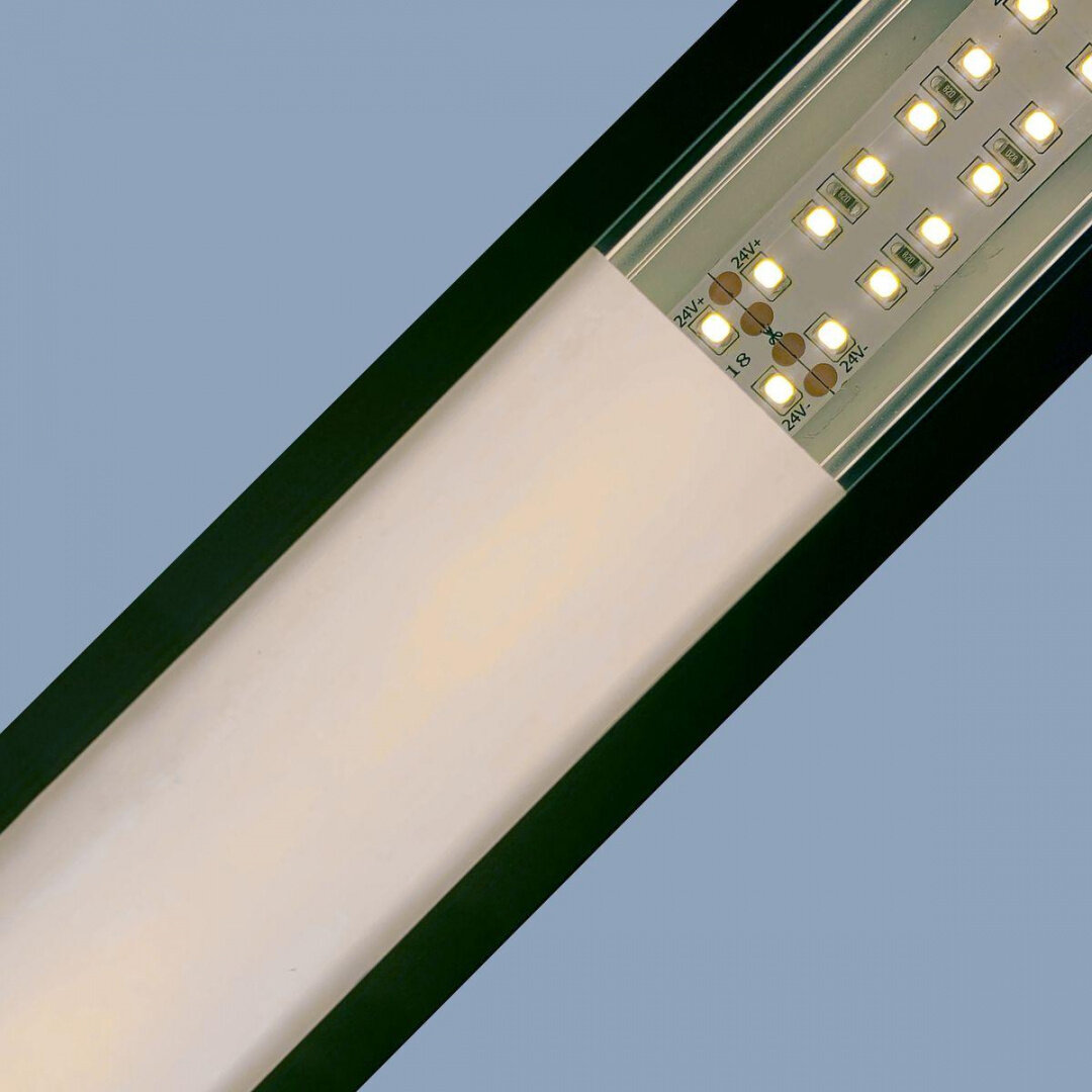 Профиль накладной угловой для светодиодной ленты алюминиевый 1 м Apeyron - фото №4