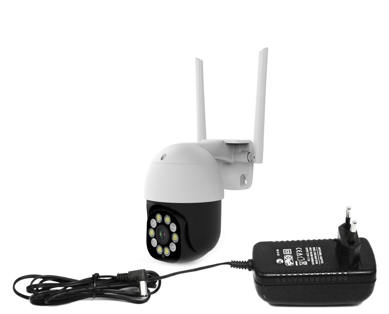 IP камера Wi-Fi уличная поворотная HDком 0110(ASW5)8GS Туйя (WiFi) (F1638EU) (разр 5мп) приложение туйя / Smartlife и облачной записью AMAZON. Звук.