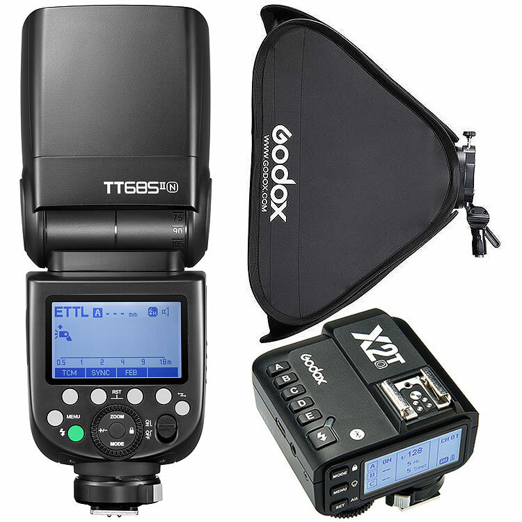 Вспышка Godox TT685IIN + X2T-N + Софт Godox 80 для Nikon
