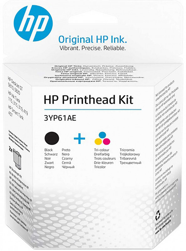 Картридж HP Комплект печатающих головок M0H50A+M0H51A 3YP61AE черный трехцветный для GT5810 5820 InkTank 115 315 319 410 415 419