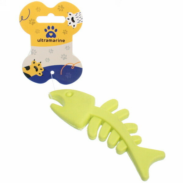 Игрушка для собаки «Bubble gum-Рыбка» 12,7см цвет зеленый Ultramarine - фотография № 1