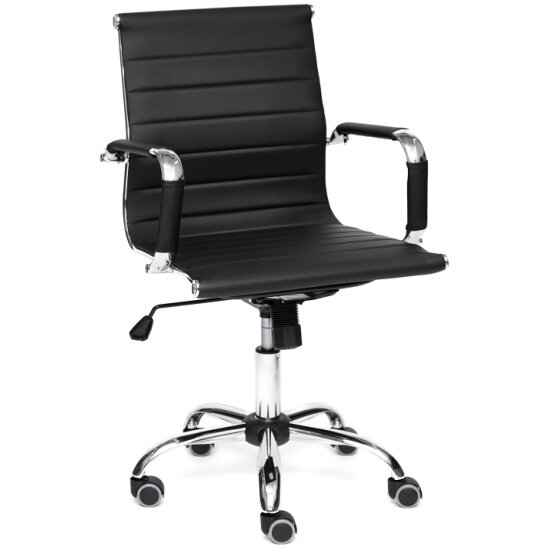 Кресло руководителя TETCHAIR URBAN-LOW, кож/зам, черный, 36-6