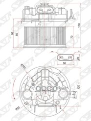 Мотор Отопителя Салона Renault Megane Ii 02-08 Sat арт. ST-7701056965