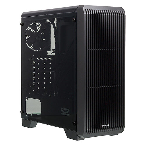 Корпус ATX Zalman S2, Midi-Tower, без БП, черный [s2 black]