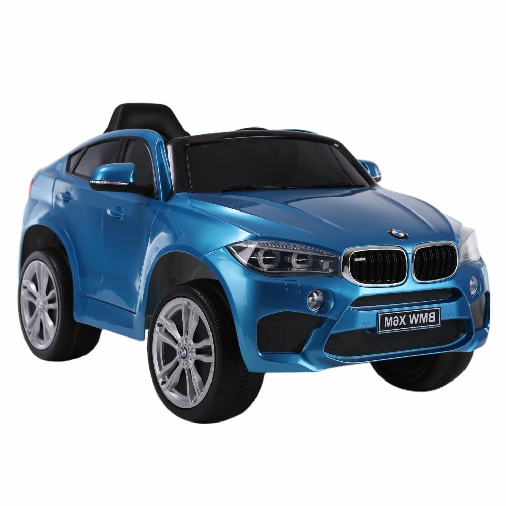 Детский электромобиль BMW X6M (JJ2199) синий глянец (RiverToys), с пультом