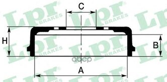 Барабан Тормозной Nissan Navara 97-08/Pathfinder Ii 97-04/Pick Up 96-07 Lpr арт. 7D0316