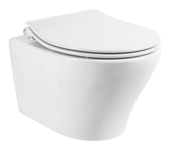 Унитаз подвесной BelBagno Acqua BB340CHR 370х520х370 безободковый, крепления, белый