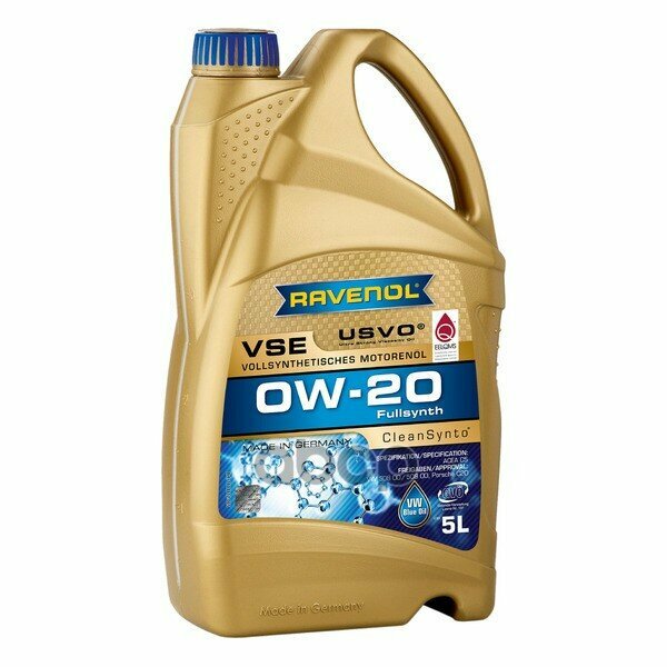 Ravenol Моторное Масло 0W-20 (5Л) (Второй Номер 4014835862098)