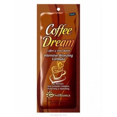 Крем для загара SolBianca Coffee Dream 6x bronzer с маслом кофе и маслом ши 10 шт по 15 мл