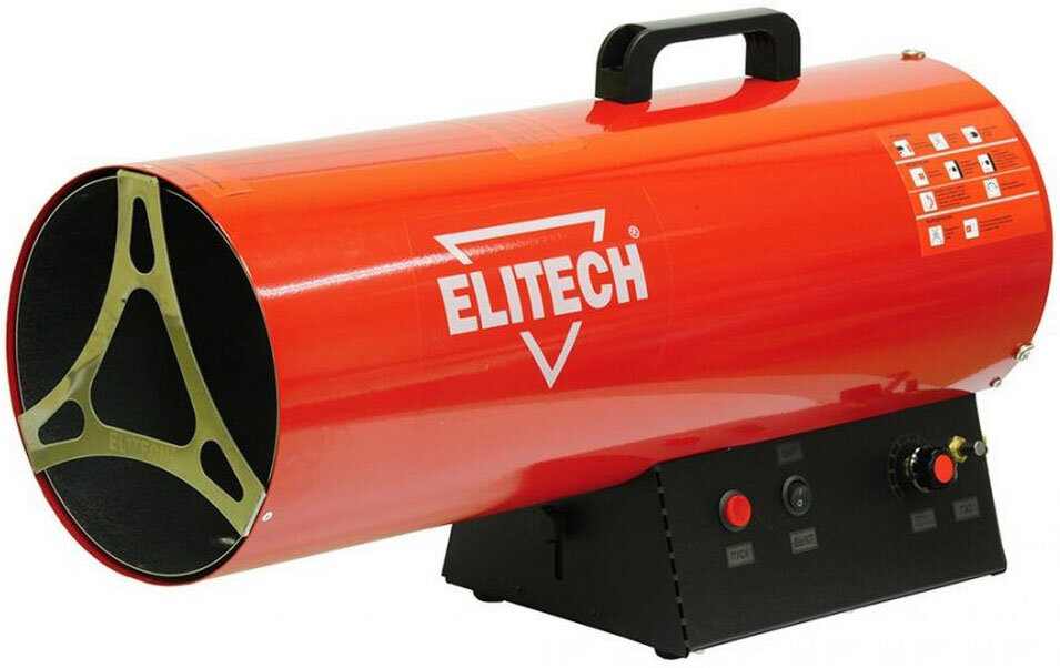 Тепловая пушка газовая Elitech ТП 70ГБ 70000 Вт красный чёрный