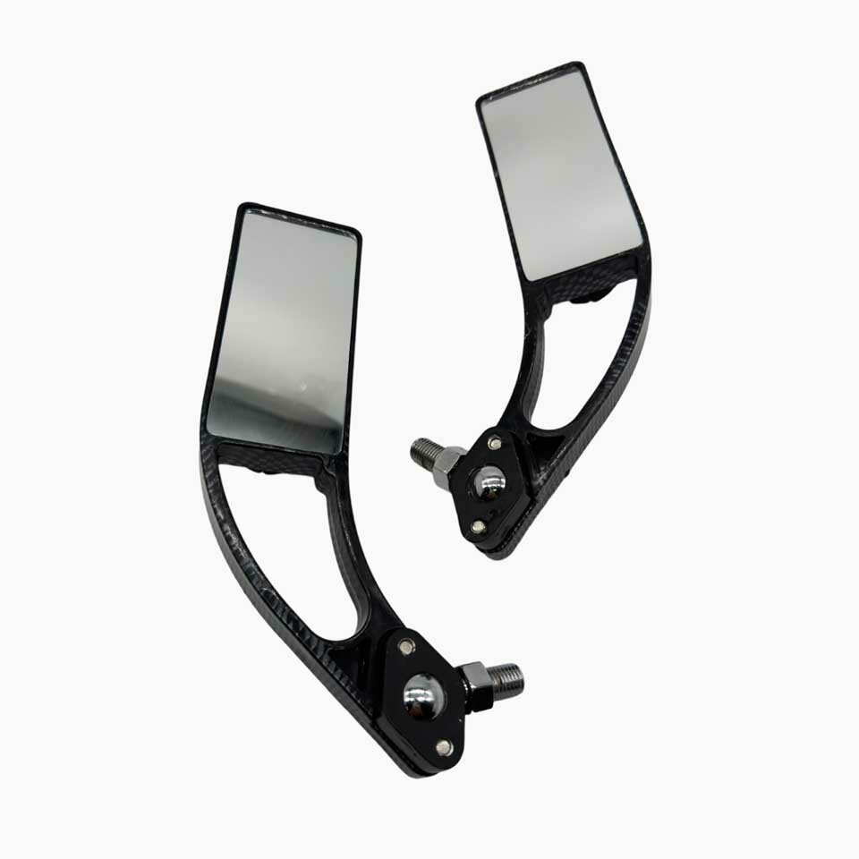 фото Зеркала эксклюзив прямоугольные, с наружной ветряной светодиодной подсветкой, с переходниками М8,М10