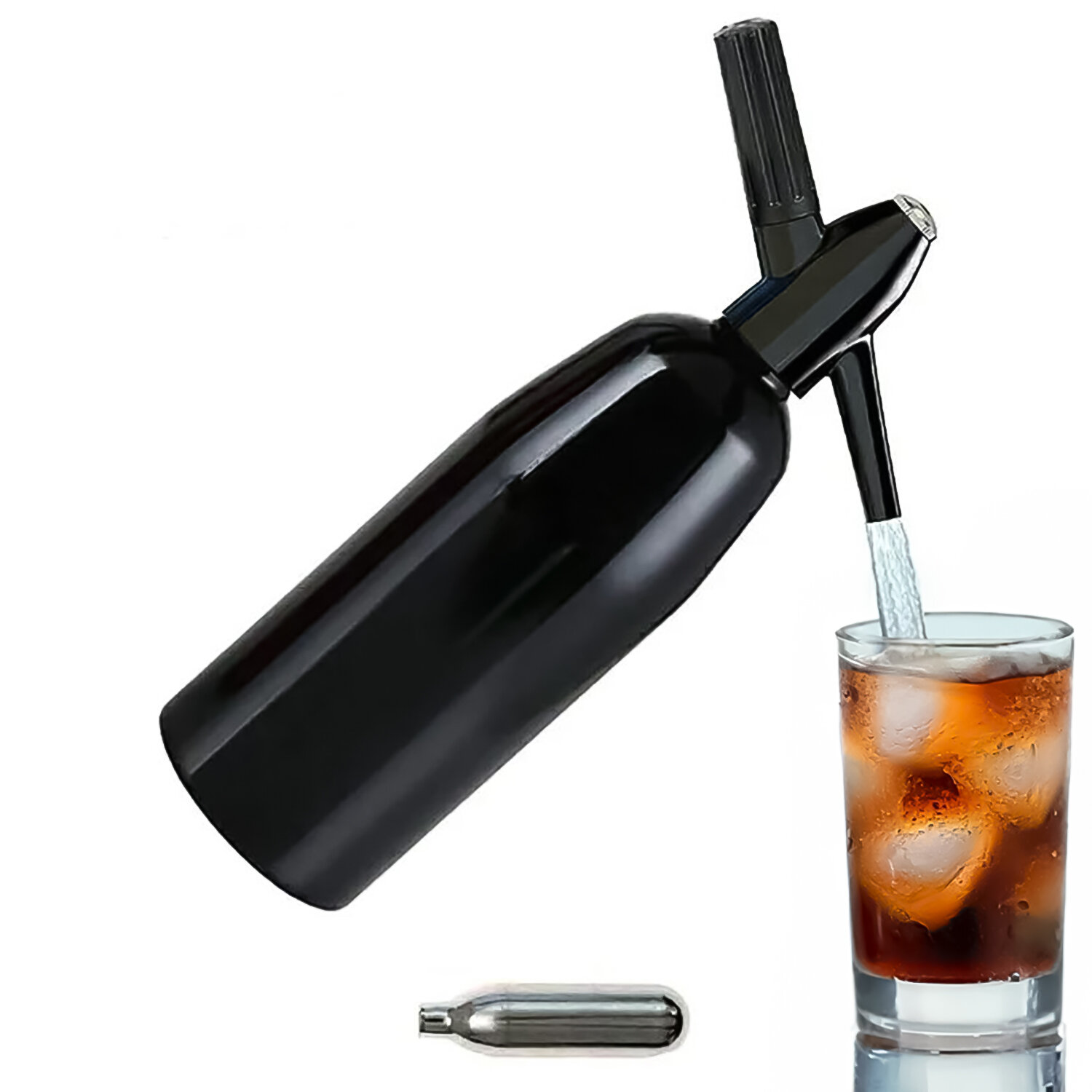 Сифон для газирования напитков Soda AL-008 (в комплекте 5 баллончиков)