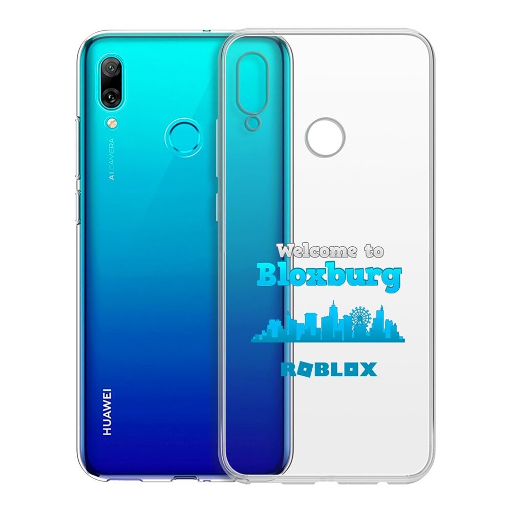 Чехол-накладка Krutoff Clear Case Roblox-Блоксбург для Huawei P Smart (2019)/Honor 10 Lite (2019)