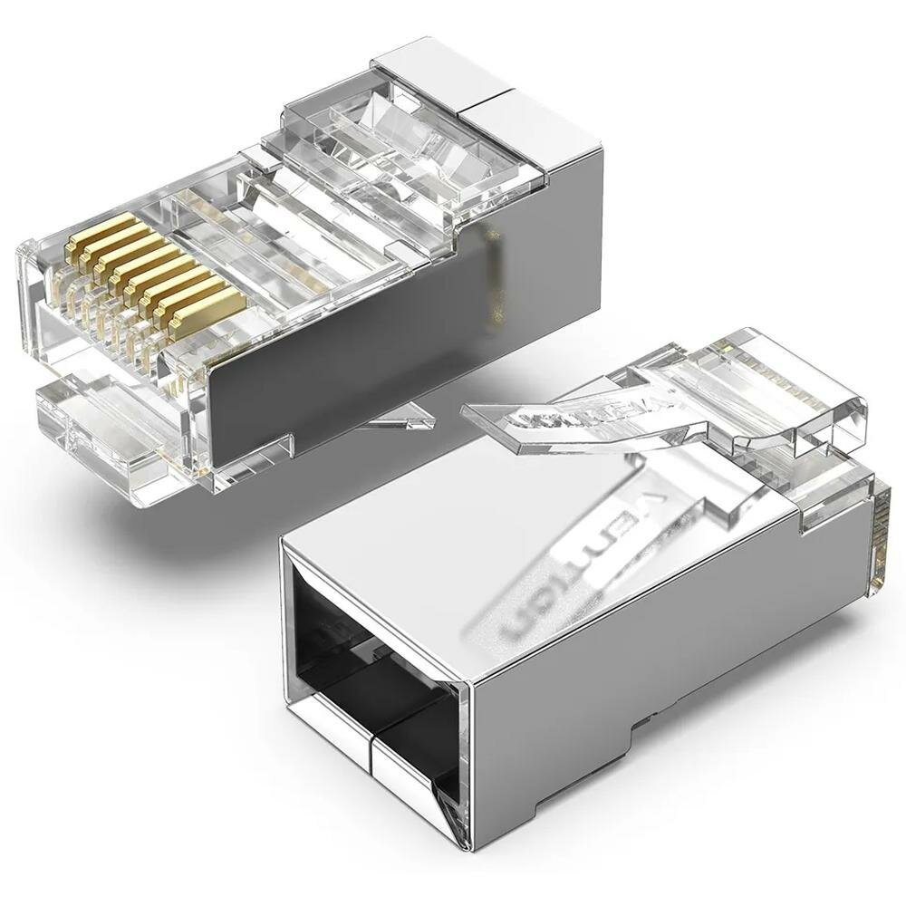 RJ45 коннектор (обжимной) кат6 FTP экранированный Vention (IDCR0-50) 50шт